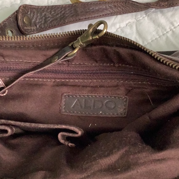Brown leather Aldo handbag - Picture 4 of 4